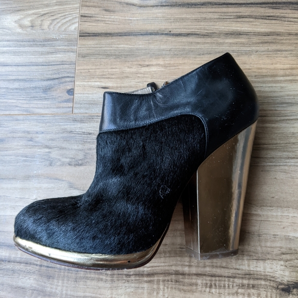 Cole Haan Real Fur Platform Bootie - Picture 2 of 7